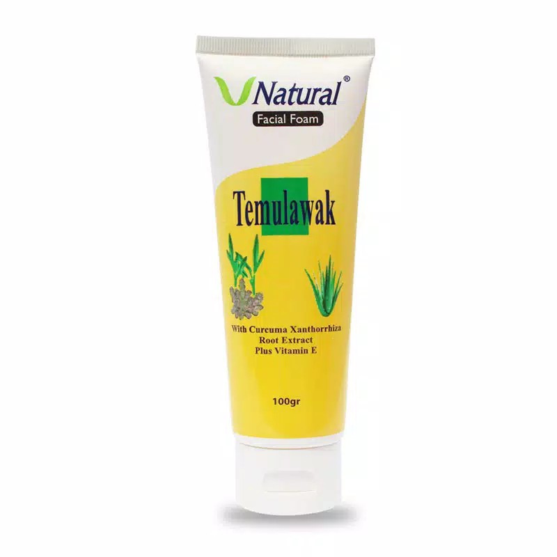 Facial Foam Temulawak V natural 100ml Ori Bpom