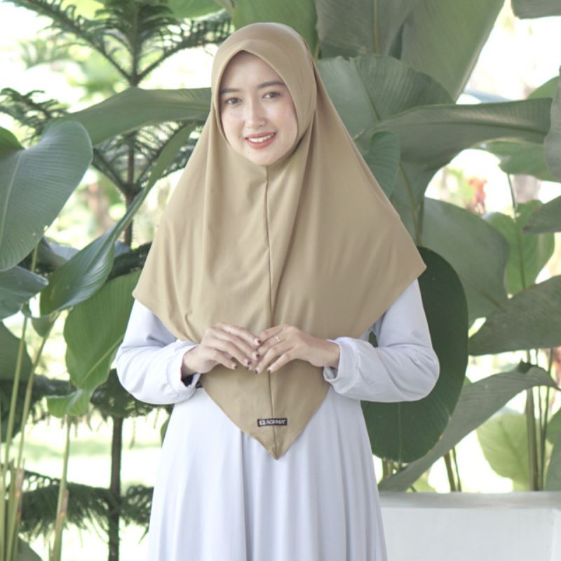 Aghnia Hijab - New Wales Jilbab/Bergo/Kerudung Instan Lancip