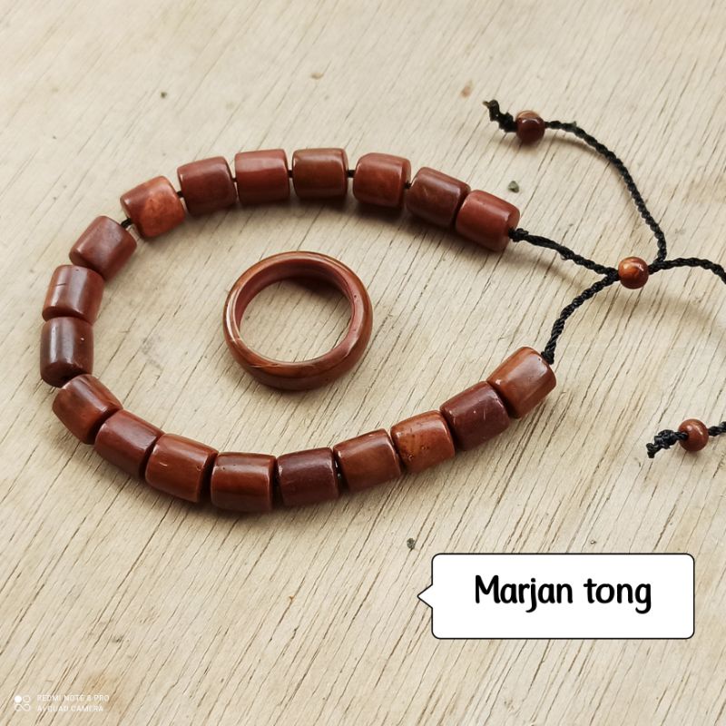 GELANG KOKKA MARJAN BESAR FREE CINCIN GELANG TERAPI GELANG KOKAH KAOKAH