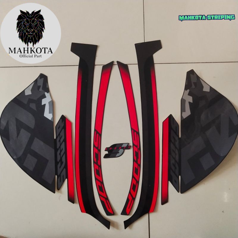 Striping Stiker Polet Sepeda Motor List motor honda scoopy 2021 hitam full list body standar terbaik