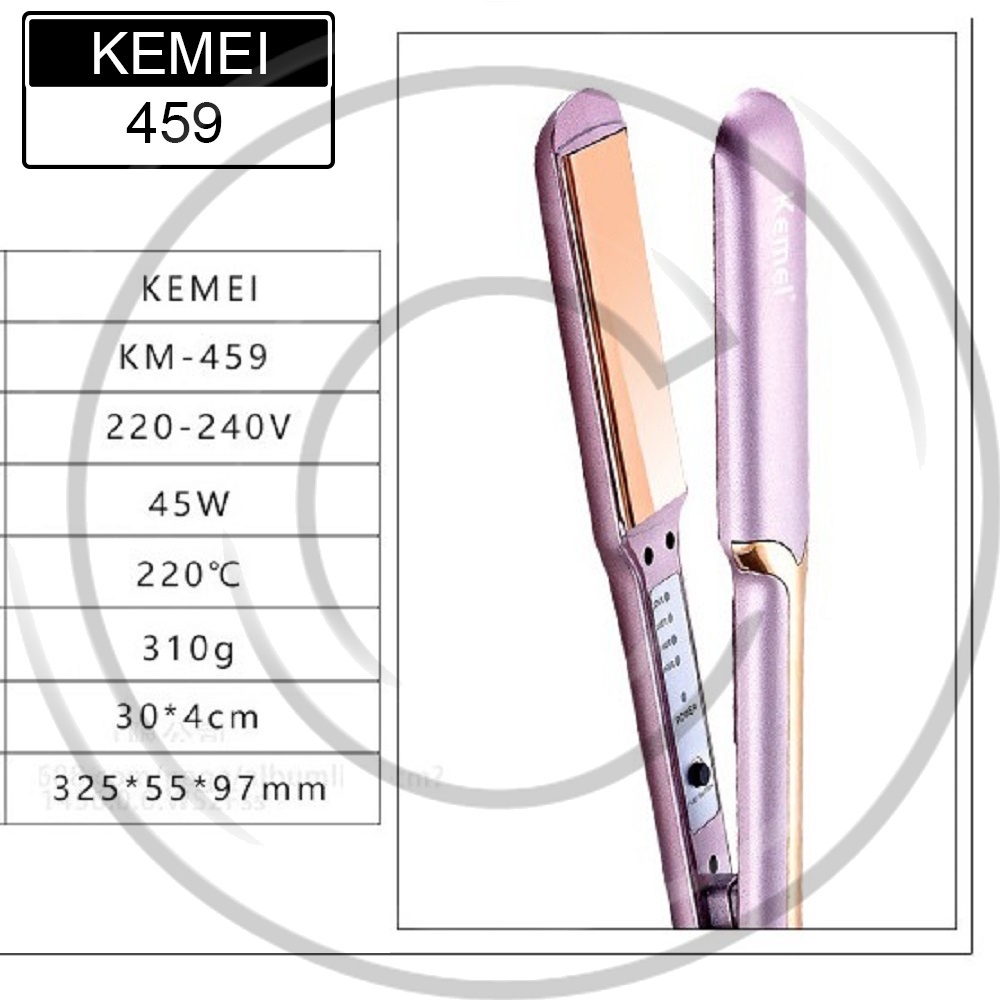 KEMEI / KM-459 / Catokan Pelurus / Pengeriting Rambut / Hair Straightener - CO