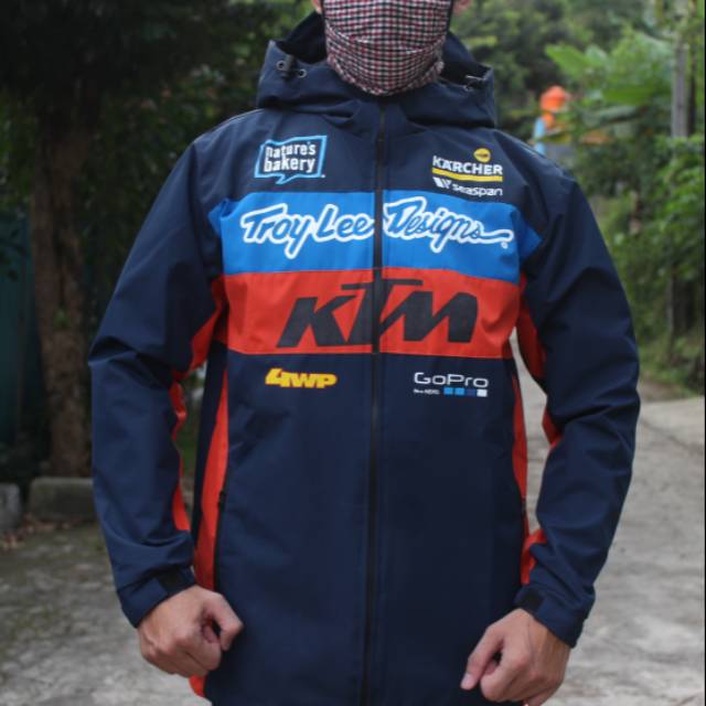 Jaket Waterproof KTM TLD Gopro Navy - Jaket KTM Waterproof