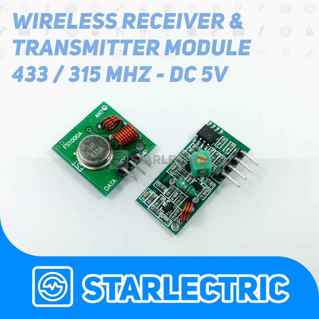 RF Wireless Receiver &amp; Transmitter / Transceiver 433 / 315 MHz 5V