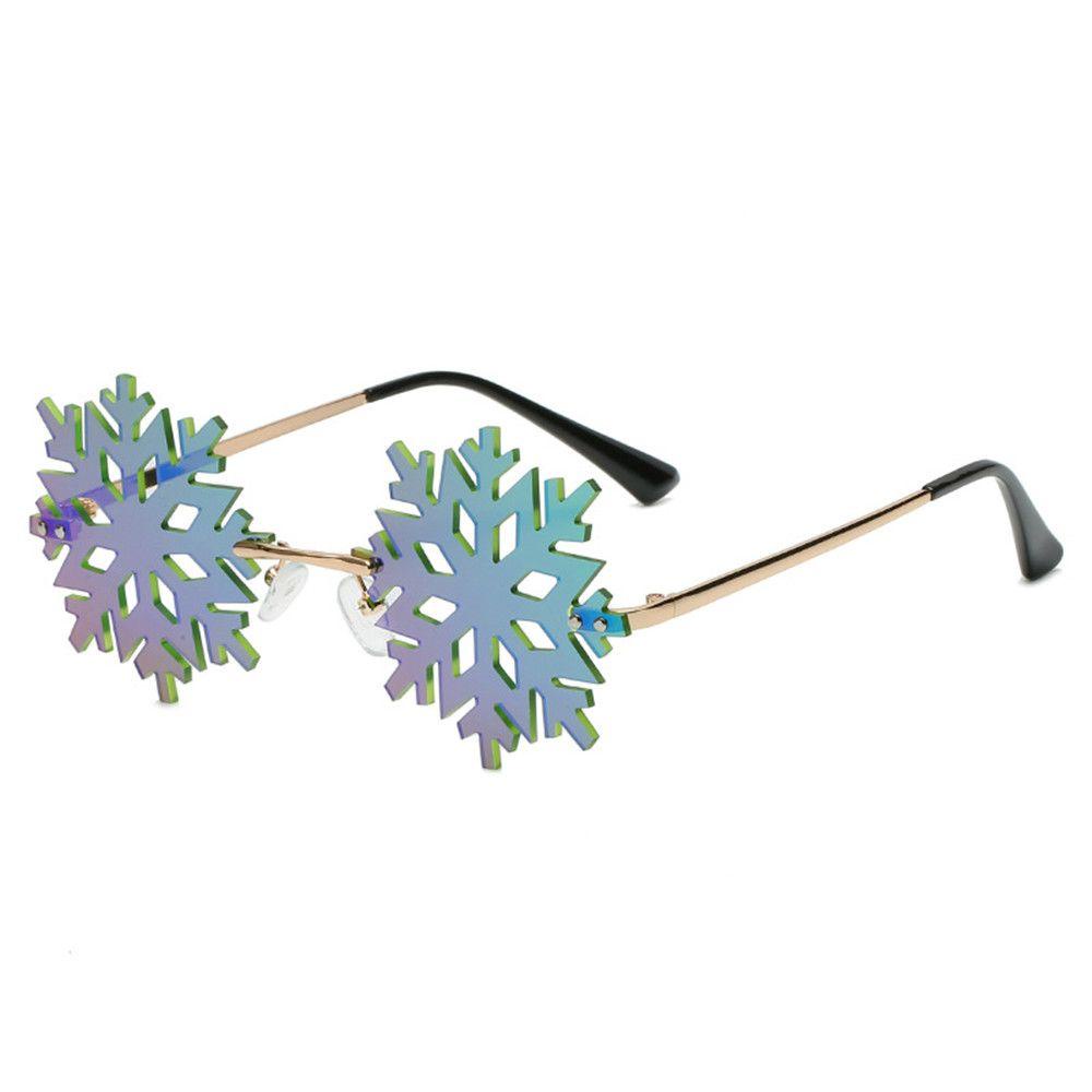 Lily Kacamata Snowflake Fashion Untuk Wanita Pria Novelty Party Eyeglasses