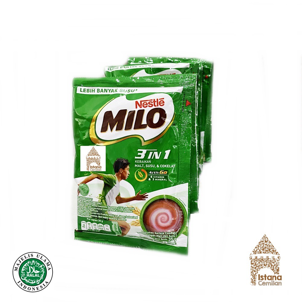 

MILO 3in1 (isi 10 sachet) . Milo 3 in 1