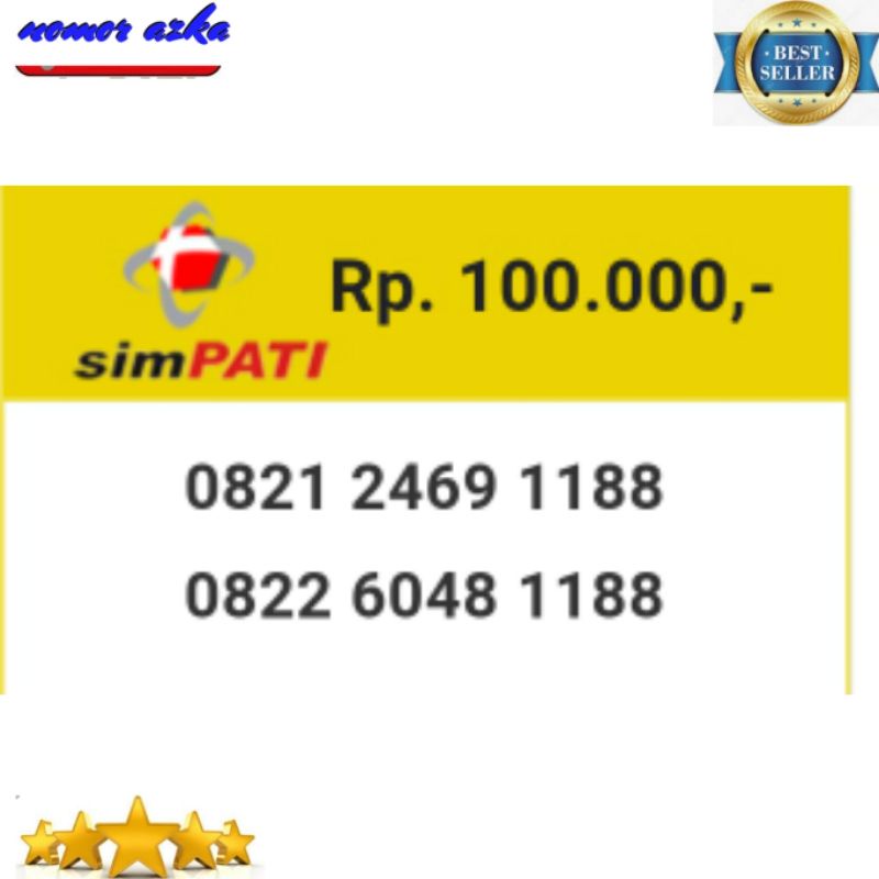 Nomor cantik simpati 0813 seri aabb 1188 1177 rapi #0120