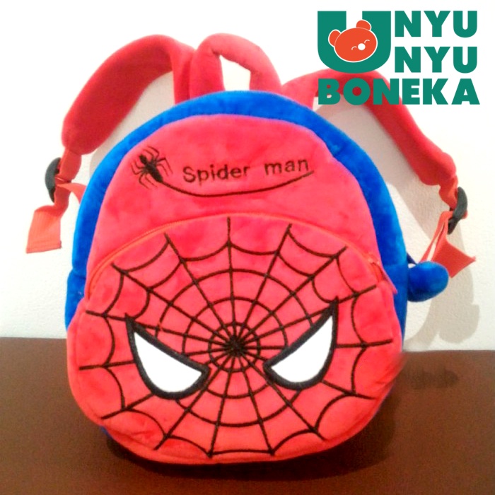 Tas Ransel M Paud Boneka spiderman superman kapten ironman batman ironman superhero tas ransel sekolah anak laki-laki