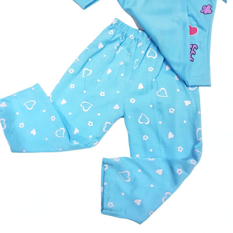 SETELAN BAJU ANAK PEREMPUAN SIKUNING NEW MOTIF HEART DANCE 2-6 TAHUN