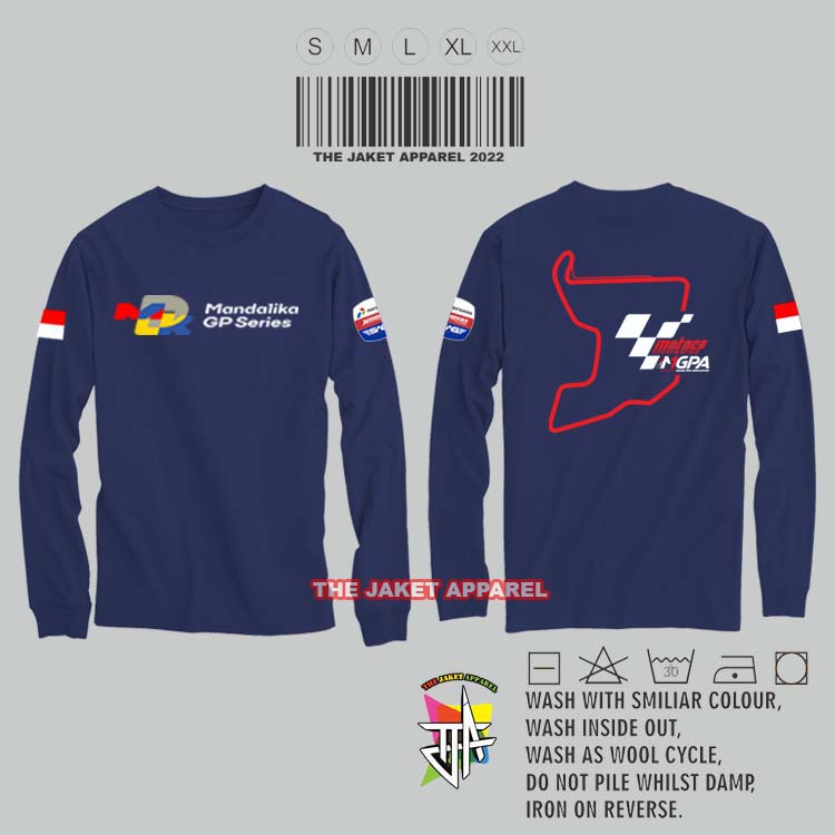 MANDALIKA Sirkuit MANDALIKA T-Shirt BAJU KAOS SIRKUIT MOTOR GP MANDALIKA LENGAN PANJANG