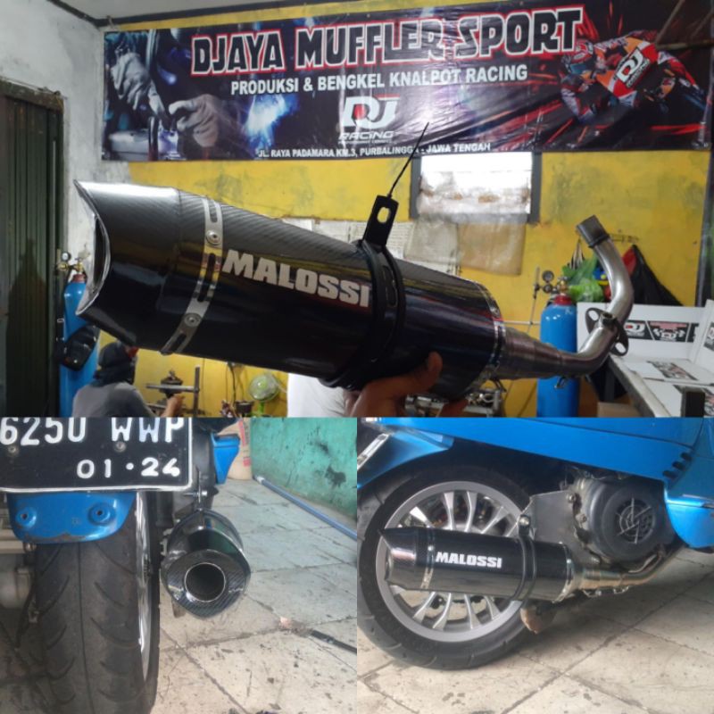 Knalpot Racing Mallosi For Vespa Matic