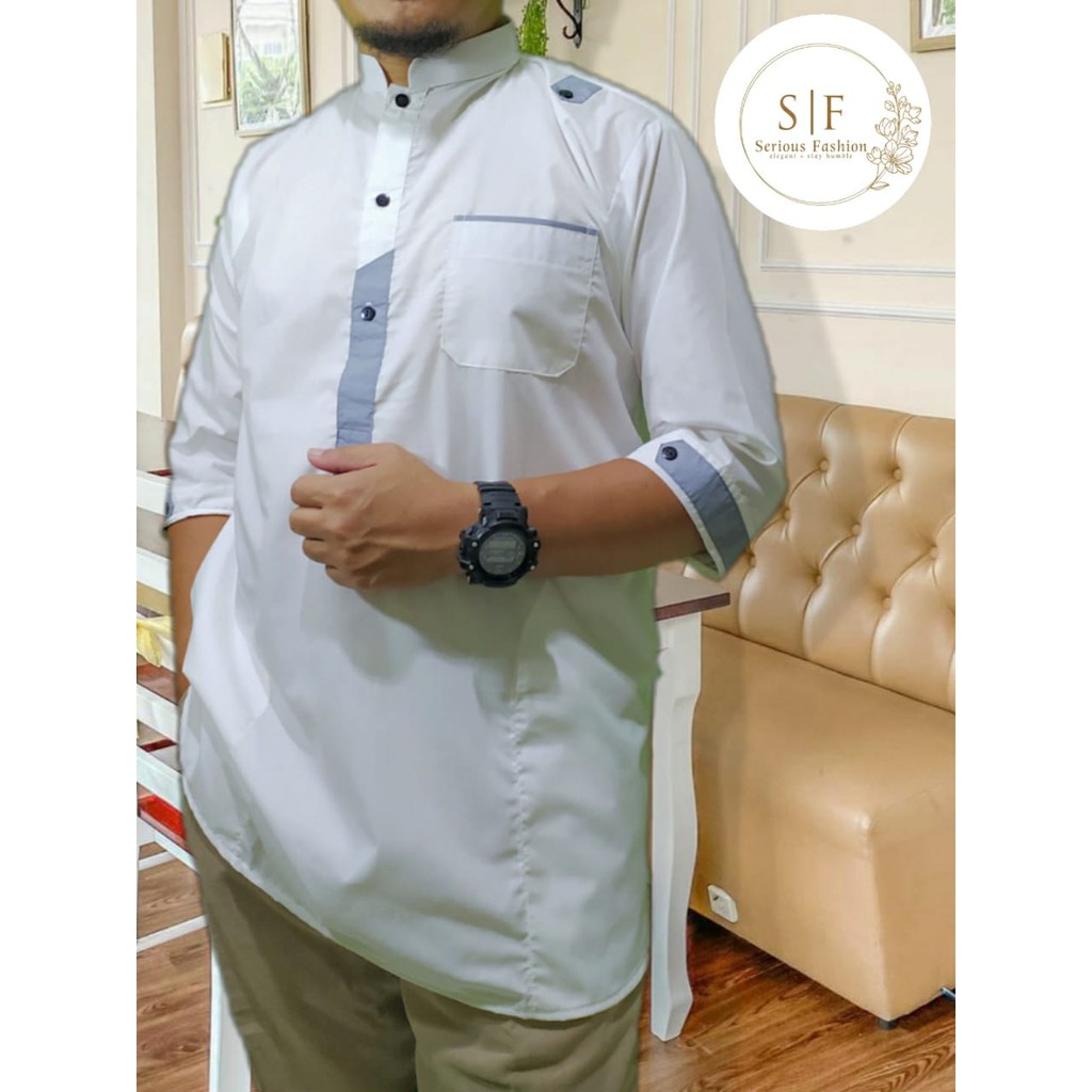 Kurta Dewasa Kurta putih Koko putih Koko Dewasa Kurta keren Kurta Modis Kurta simple Koko Simple