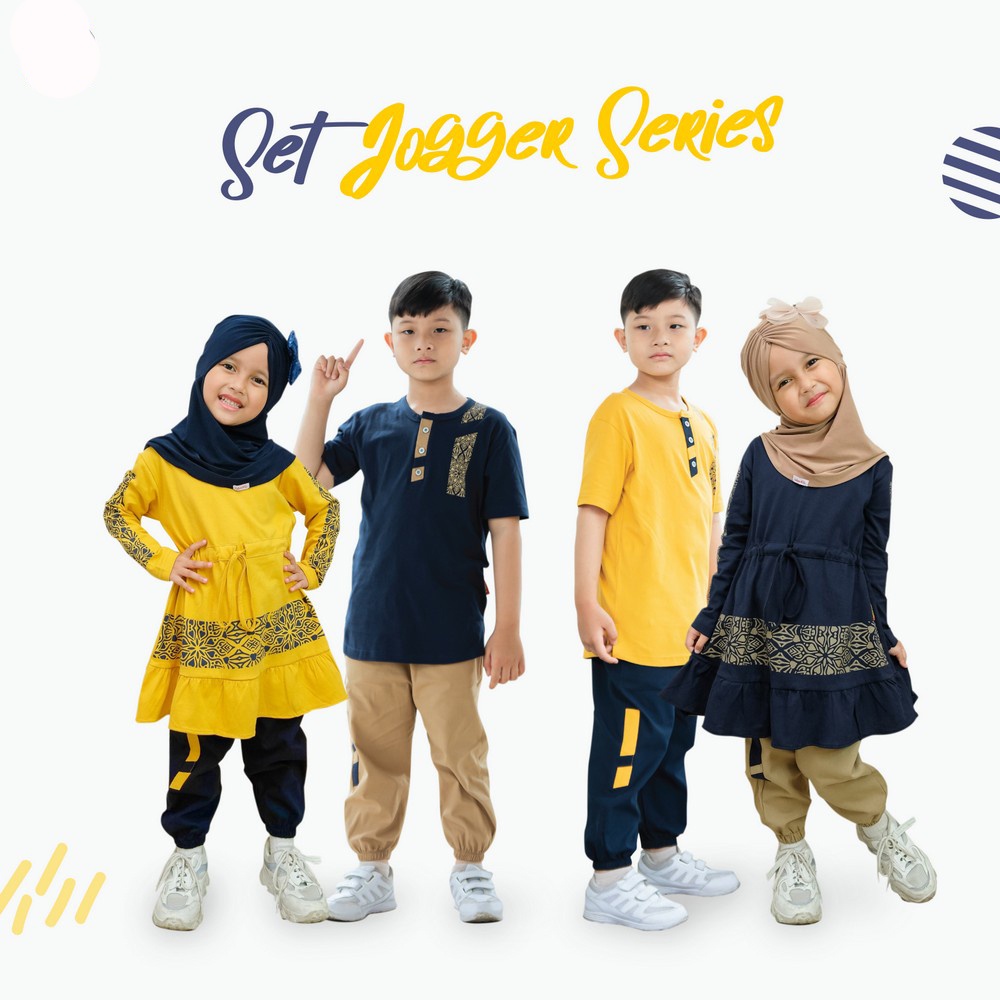 Baju Muslim Anak Perempuan Setelan Dress Celana Umur 3 4 5 6 7 8 9 10 11 12 Tahun Model Terbaru