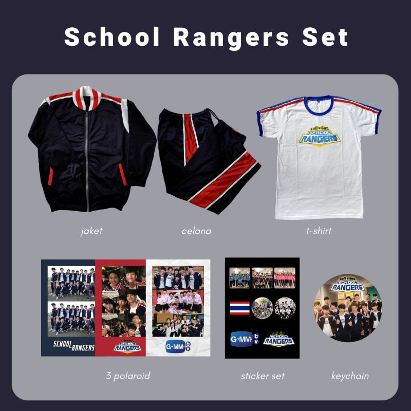 (READY STOCK) SET TRANING SCHOOL RANGERS (BACA DESK)