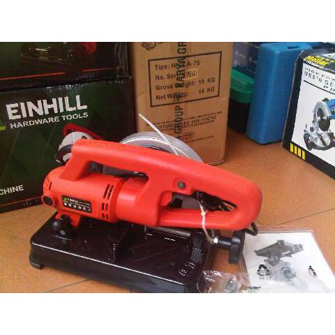 Mesin Cut Off Einhill 7" Alat Potong Besi Logam Metal Watt Kecil 700w Mesin Gergaji Besi