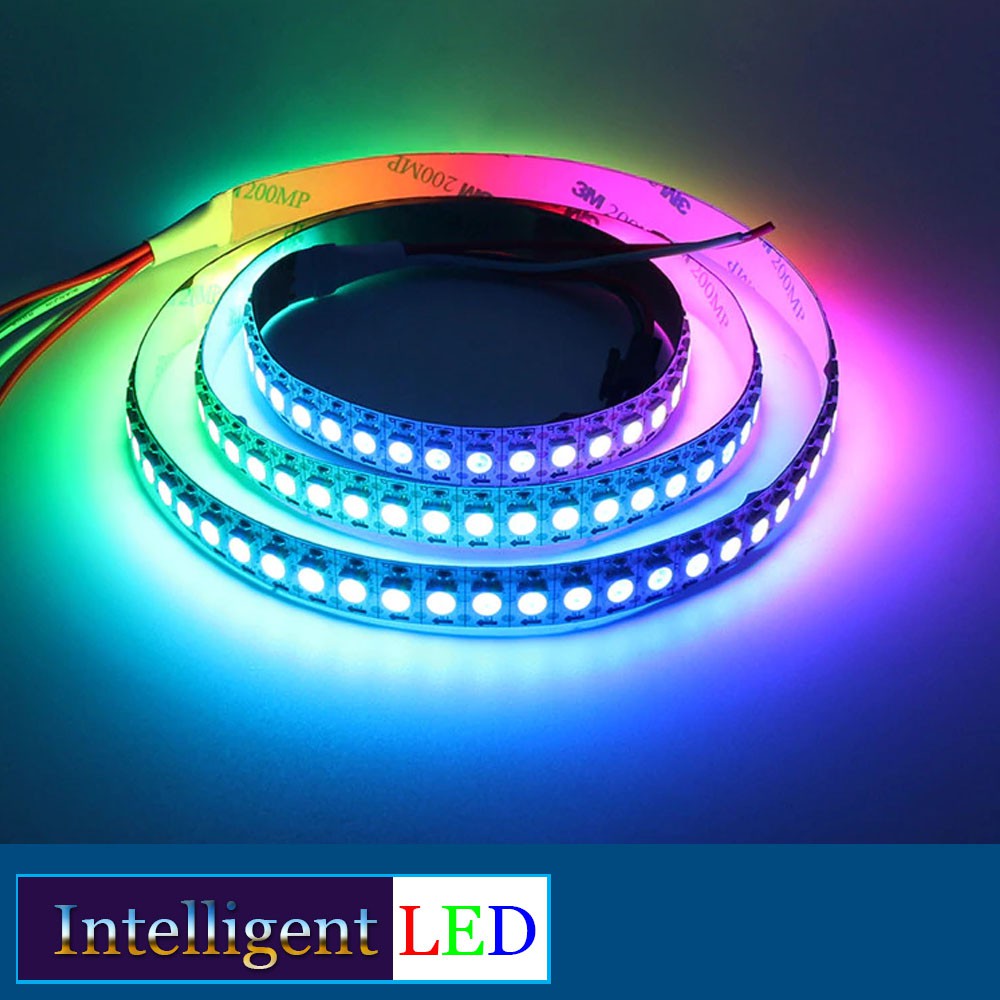 LED Flexible Strip Addressable WS2812 SMD5050 RGB 60 LEDs IP22 5V /Mtr