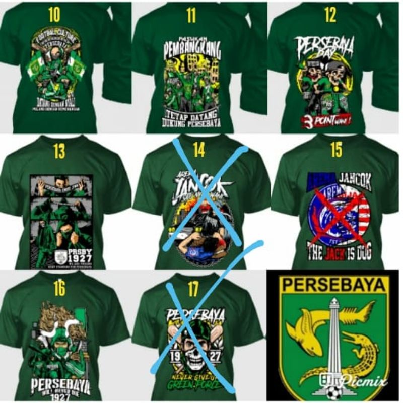 (BONEK) KAOS PERSEBAYA PREMIUM TERMURAH-JAKET HOODIE PERSEBAYA (II)