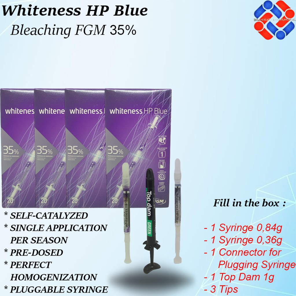 Whiteness Hp Blue FGM / Bahan Bleaching Gigi FGM Brazil