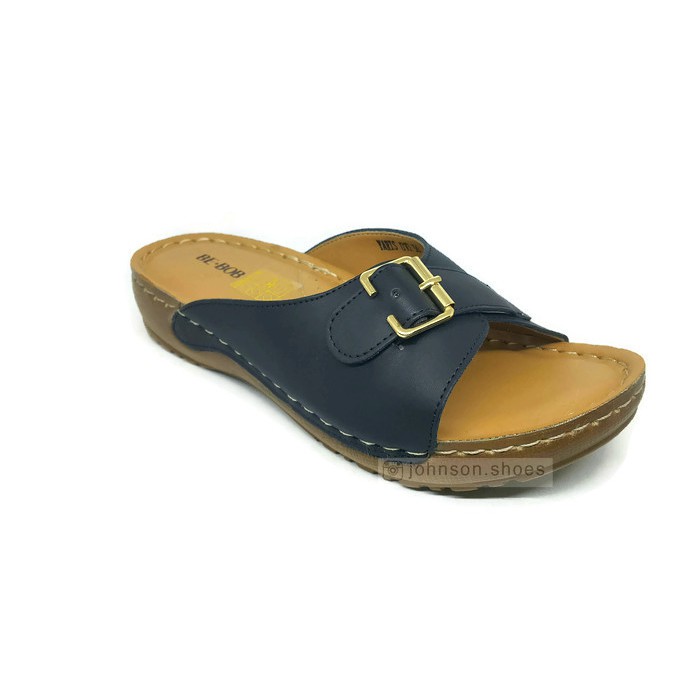 Sandal Kulit Perempuan Wanita BE - BOB / BEBOB Yaris 010 Black ORIGINAL