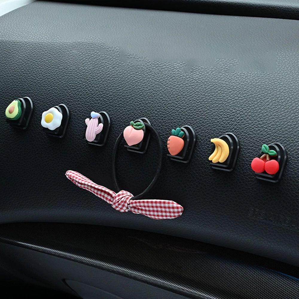 Agustina Kait Mobil Aksesoris Mobil Car Decor Storage Hooks Punching-free Hooks Organizer Hook Gantungan Dinding Kait Kartun Hook