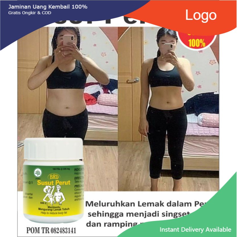 Obat Pelangsing Herbal Slim Kapsul Obat Diet & Detox Slim Booster dan Peluntur Lemak Penurun BB BRDS