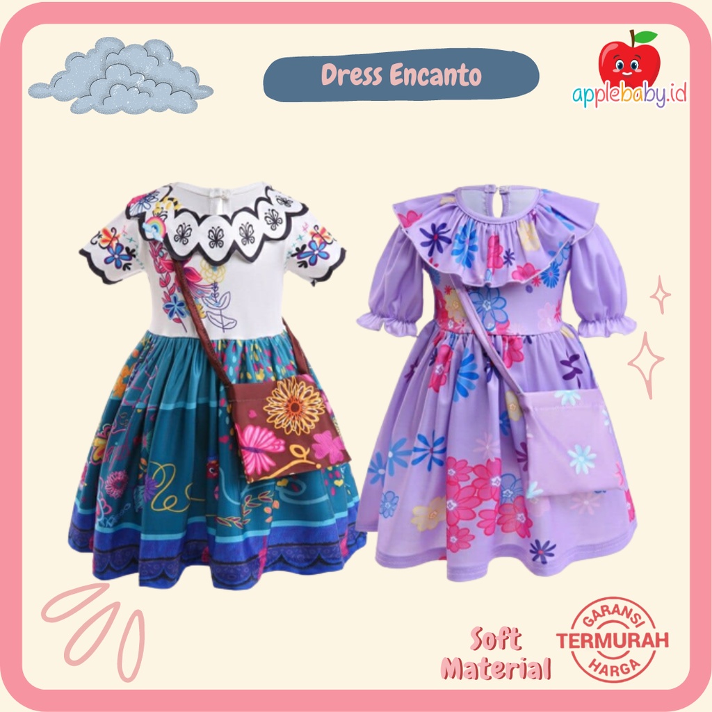 Dress Encanto Dress Anak Perempuan Dress Mirabel Dress Isabel Dress Karakter Disney Dress Disney Fre