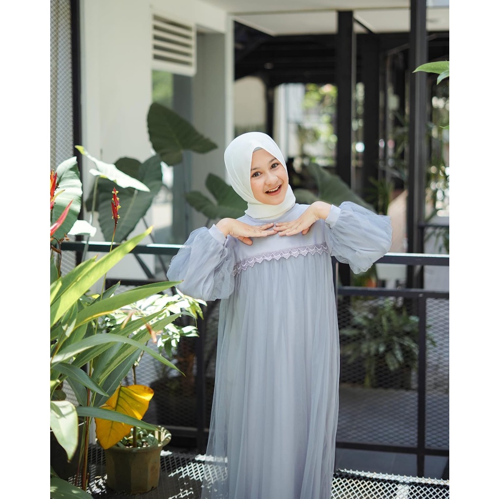 DRESS MUSLIM ANAK / ISABEL KIDS DRESS / DRESS GAMIS ANAK PEREMPUAN UMUR 6-12 THN