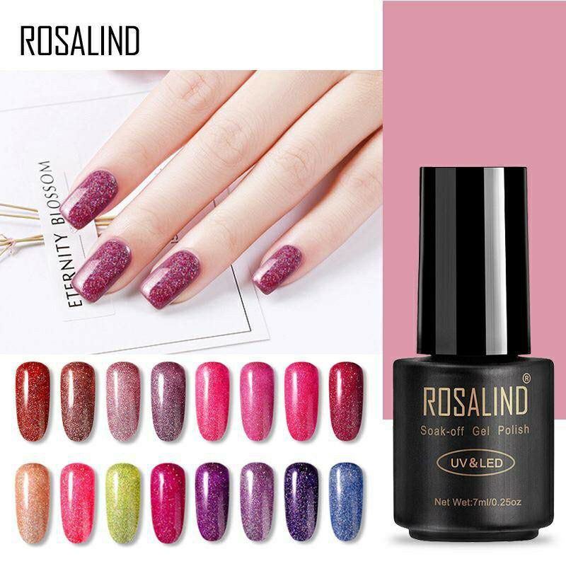 (21 - 29) ROSALIND Rainbow Series Gel Nail Polish UV LED / Kutek / Cat Kuku Murah Bagus