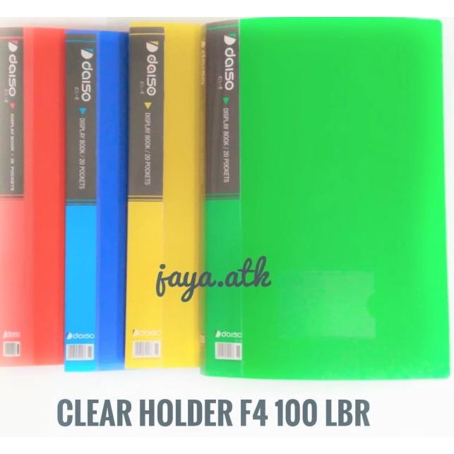 

✰ Clear Holder / Map / Display Book F4 100 Lbr ✼