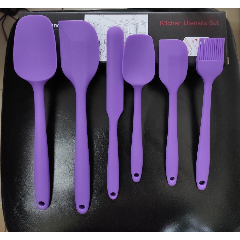 Sutil Alat Masak Silicone 1Set isi 6 Pcs Spatula Silikon Food Grade