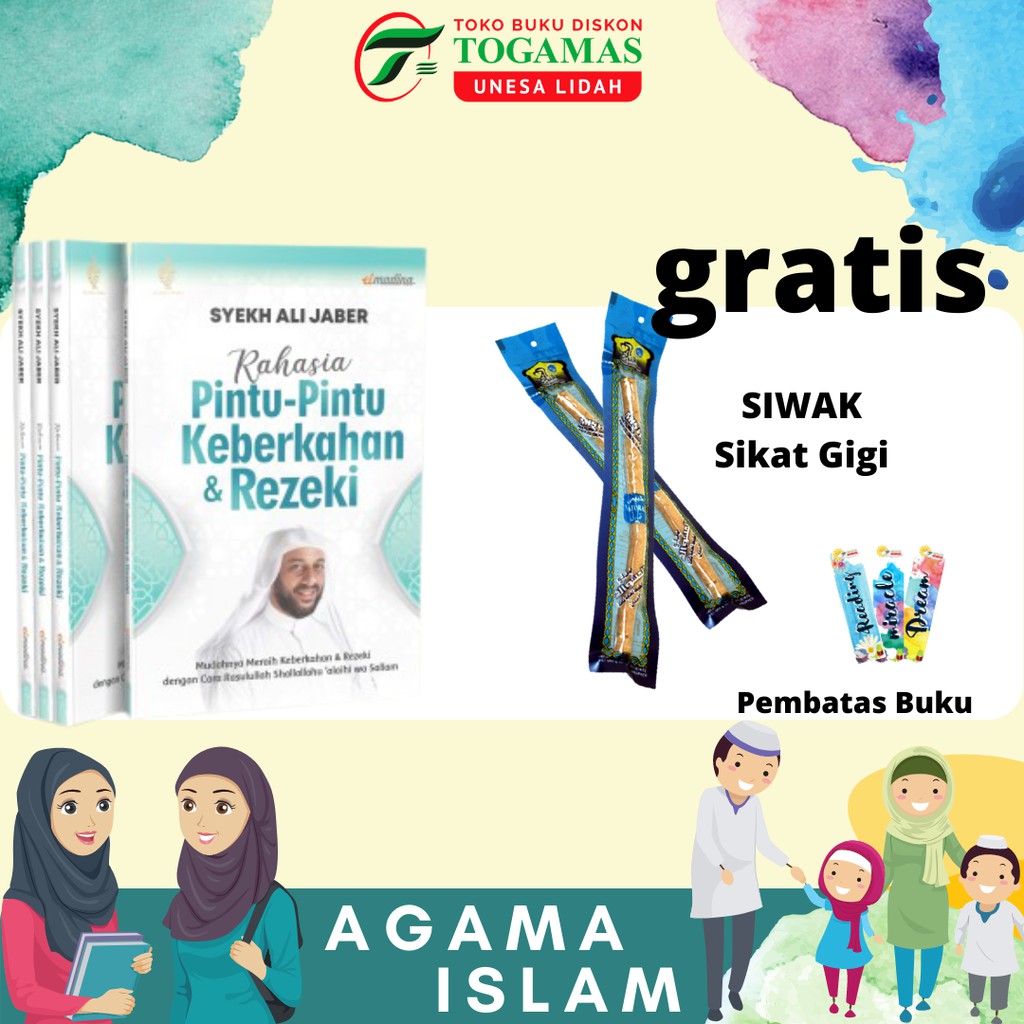 READY STOCK!! RAHASIA PINTU-PINTU KEBERKAHAN &amp; REZEKI KARYA SYEKH ALI JABER GRATIS SIWAK SIKAT GIGI