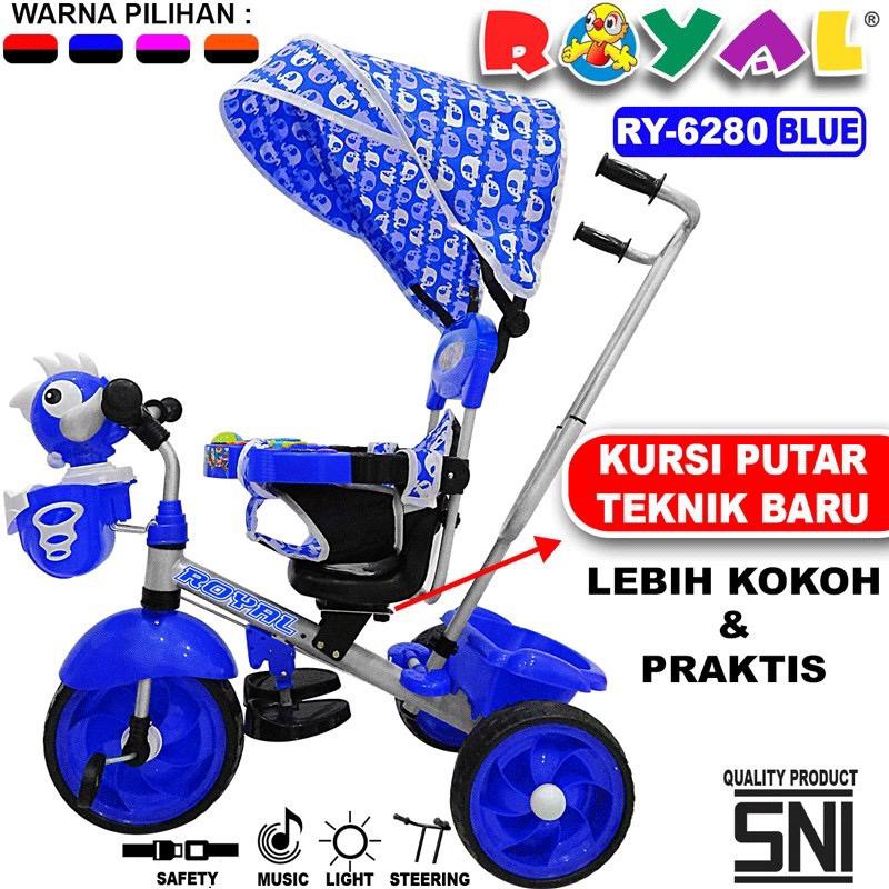 Sepeda Anak Roda 3 Tiga Royal RY 6280 6580 Sepeda Stroller