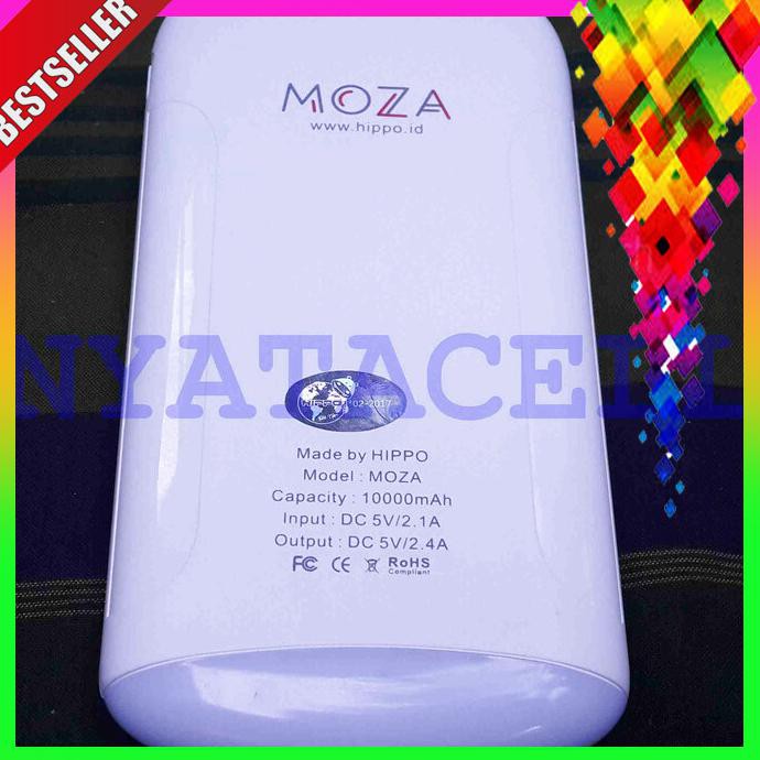 PROMO POWERBANK HIPPO MOZA 10000MAH SIMPE PACK POWER BANK 10000 MAH BERKUALITAS