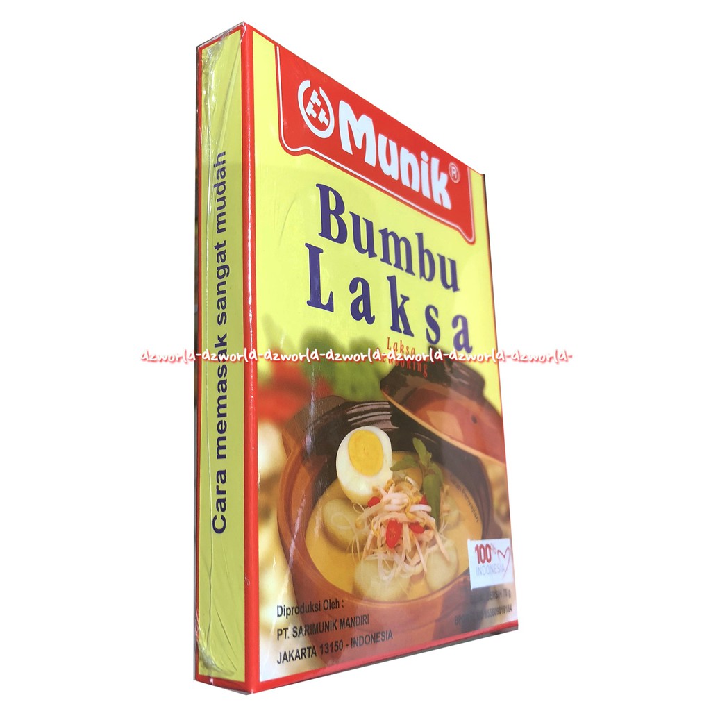 Munik Bumbu Laksa Lakca Seasoning Bumbu Instan Travelling 70gr