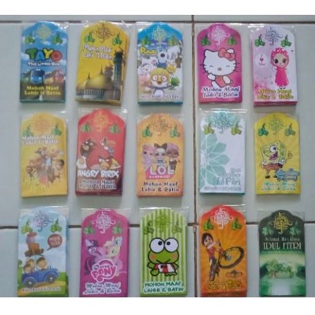 

amplop lebaran motif kartun 1 pack isi 10pc