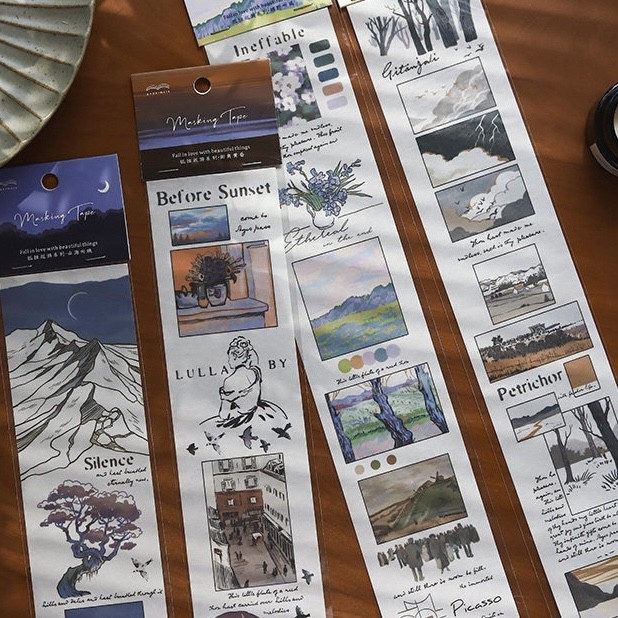 

Stiker Panjang Classic II Untuk Dekor Scrapbook Jurnal Binder