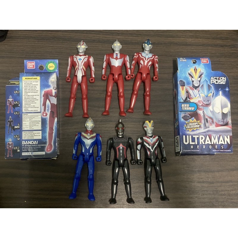 BANDAI ULTRAMAN Action Pose Dyna Seven Ginga Victory Membius SALE