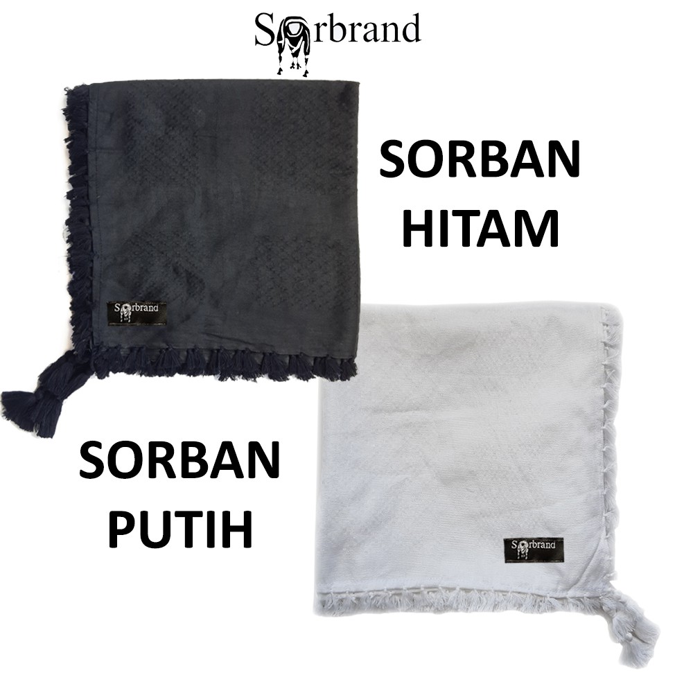 sorban / sorban hitam / sorban putih / sorban arab / sorban kashmiri / surban / sorban kepala