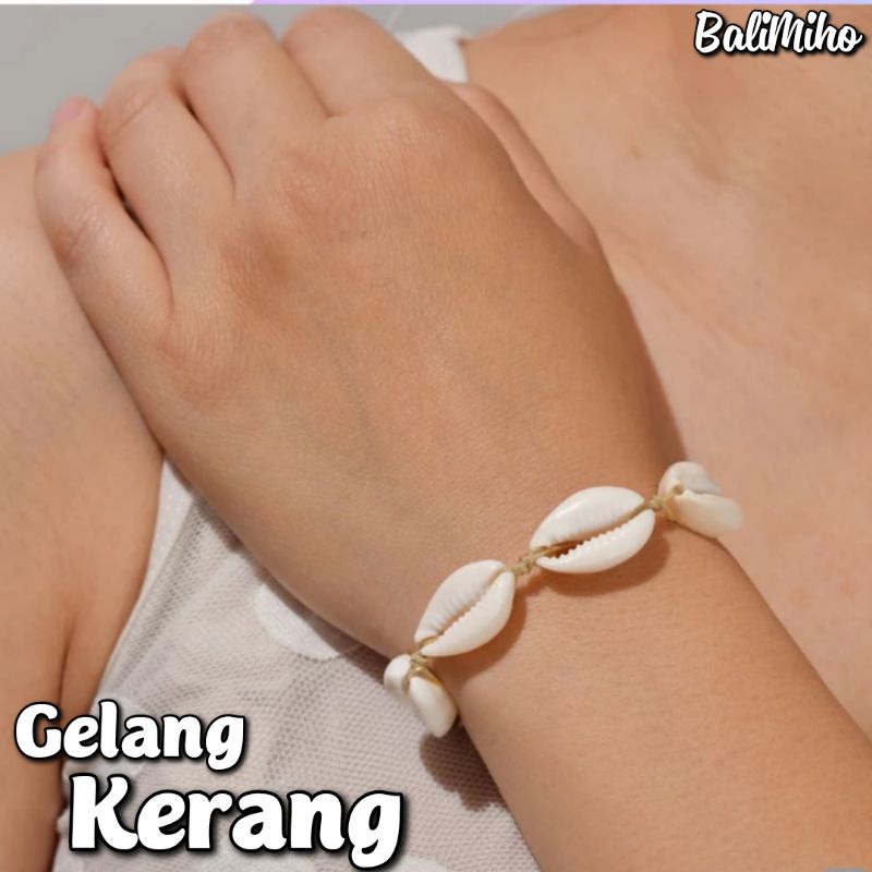 GELANG KERANG/GELANG KERANG LAUT/KERAJINAN KERANG/GELANG UNIK/SUPPLIER GELANG/SEASHELL BRACELET/CLAM