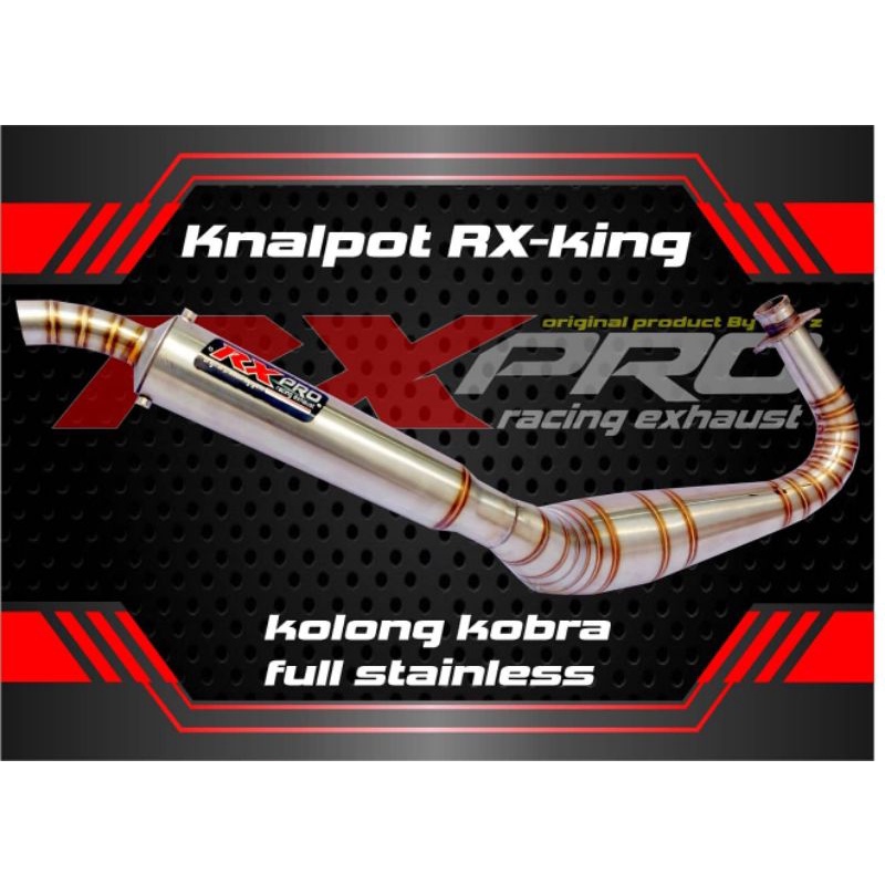 knalpot rx king rx special original RXpro racing type knalpot kolong kobra stainles