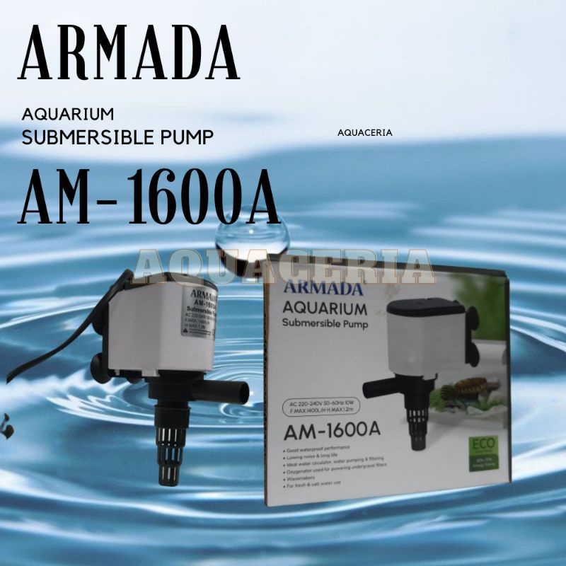 Mesin Pompa Celup Aquarium ARMADA AM 1600 A Powerhead Aquarium 50-80Cm