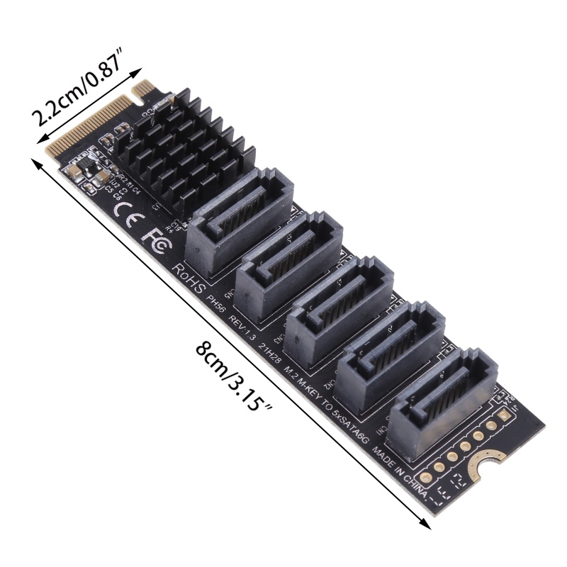 Btsg for M.2 (PCIe 3.0) to 3.0 6G SSD Adapter Dengan 5port Support 3.0 Devi