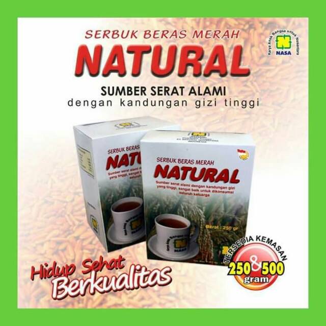 

Serbuk beras merah natural