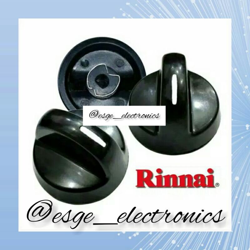 KNOP KOMPOR GAS RINNAI KNOP RINNAI TOMBOL KOMPOR RINNAI CETEKAN RINNAI PUTARAN KOMPOR RINNAI KNOP HANDLE KOMPOR GAS MODEL RINNAI 301S 302S 511C 522E 522C 301S KNOB KOMPOR GAS KENOP PUTARAN PEMANTIK KOMPOR GAS PEMUTAR KOMPOR RINNAI KNOP HITAM RINNAI