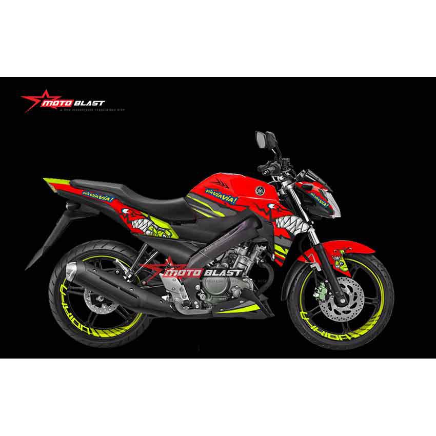 Decal Stiker Yamaha Vixion Advance Red Agv Pista Shark Shopee