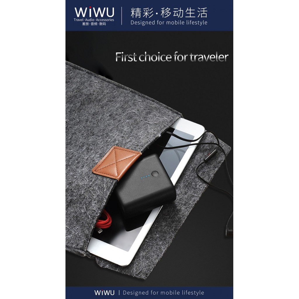 WIWU POWER CUBE HKL-USB37 - 2-in-1 Power Bank 5000mAh and Wall Charger