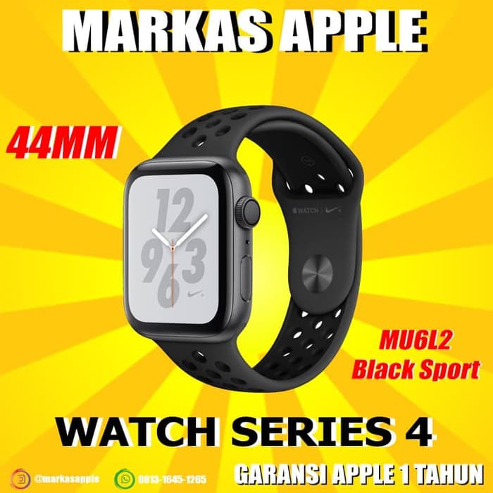 APPLE WATCH SERIES 4 GPS NIKE+ 44MM Grey Black Anthracite Sport Band