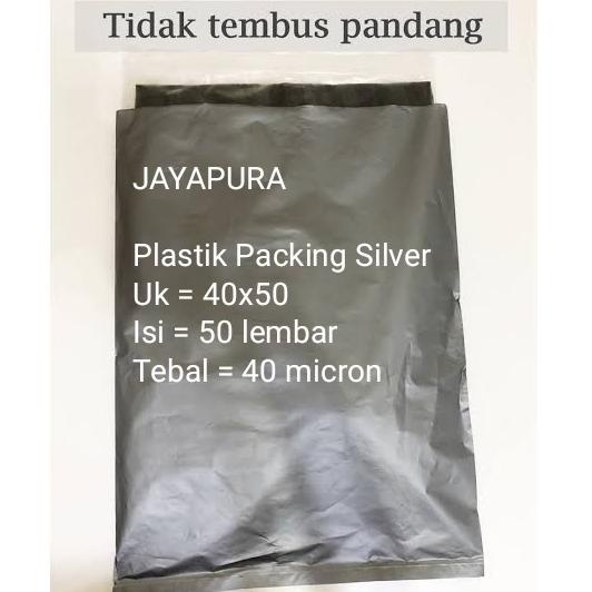 

Ready✾ plastik packing silver 40x50-plastik bungkus paket-plastik olshop-online shop-hd packing 95 ❄