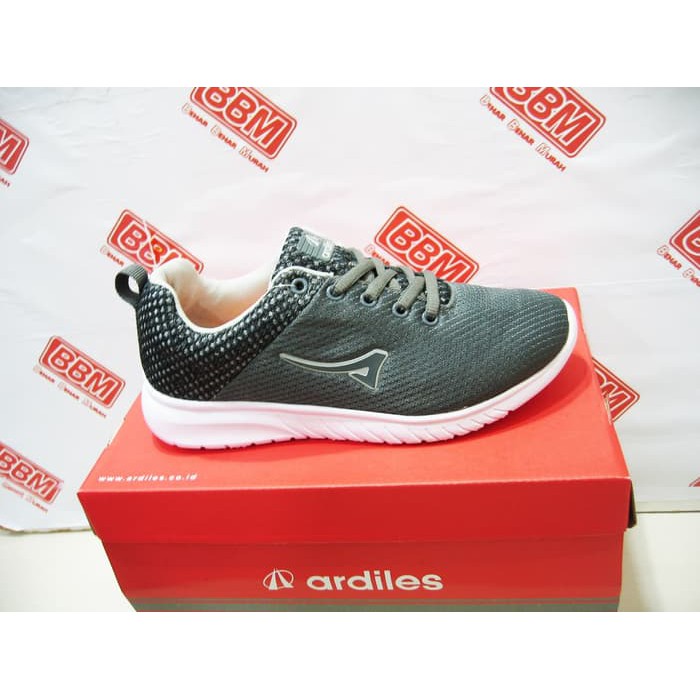 ARDILES KIRBY - SEPATU WANITA SNEAKER RUNNING SANTAI - Abu