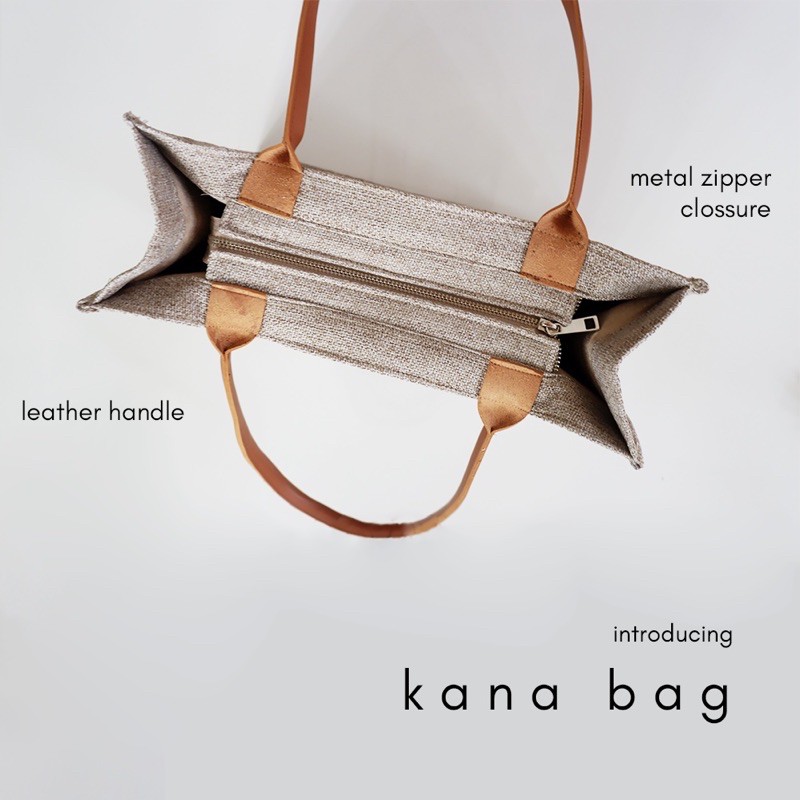 KANA BAG - FREE CUSTOM NAMA tas cewek shoulder bag korea trending goni tas kerja kekinian murah