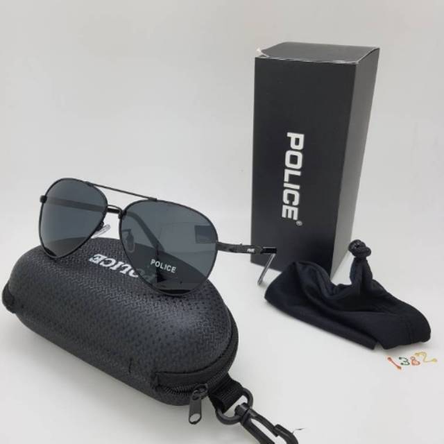 KACAMATA FASHION PRIA POLICE 1382 POLARIZED FULLSET GRADE AAAAA